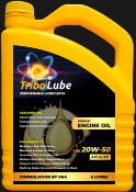 FORMULATION BY USA 5 LITRES PERFORMANCE LUBRICANTS Tribo Lube ENGINEERED TO: Maximize Fuel Efficiency Minimize Friction & Wear Increase Part & Engine Life Reduce Operating Temperature Cling to Critical Areas without Drag Perform Under Extreme Pressure & Heat DESIGNED FOR: Carbureted, Fuel Injected, Turbocharged, and Supercharged Engines API SL/CF MINERAL ENGINE OIL