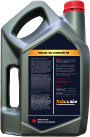 TriboLube Fully Synthetic MV-ATF TriboLube Fully Synthetic MV-ATF  TriboLube Fully Synthetic MV-ATF is designed for high performance engines of all kinds, and for any engine that is pushed to the limit of performance and temperature. Excellent for trailer towing in high temperatures and for racing engines, in any engine that can use this viscosity grade. High speed, high temperature, and heavy load are tolerated by this oil, and it will resist breakdown under these conditions far more than a petroleum base oil. The TriboLube Fully Synthetic MV-ATF base stock is diester synthetic.  TriboLube Fully Synthetic MV-ATF is the choice for engines being worked to their limit, particularly in hot temperatures. It will perform equally well in gasoline, LPG or diesel fuelled engines. It provides lubrication over a wide temperature rang, for extended periods, and reduces engine wear and oil consumption. In addition, it has an inherently higher film strength than petroleum oils, thereby providing added protection to the bearing surfaces of the engine. TriboLube Fully Synthetic MV-ATF will be that extra measure of safety when you need it most. It will reduce engine wear and increase power output because of its superior lubricity. Its low temperature pour point (-40°F) allows faster starting and warm-up, saving wear on starters and batteries .  The engine oil you use can help reduce hydrocarbons in the environment and can reduce your operating costs as well: by getting more miles to the gallon through reduced friction in the engine, by reducing burned oil in the atmosphere, and by reducing the amount of used oil for disposal. TriboLube has documented proof that their engine oils will accomplish these goals, and you can feel confident that you are doing your best to improve our quality of life. Further, as you use less gas and oil, it is costing you less to operate, and you can expect the TriboLube lubricants to reduce your maintenance cost by providing the best lubrication you can get.  WARNING:  INGESTION - If swallowed, DO NOT INDUCE VOMITING - Rinse mouth with water; get immediate medical attention.  EYES - Flush with water for 15 minutes; get medical attention if eye irritation persists.  INHALATION - Remove exposed person to fresh air adverse effects are observed; get medical attention if symptoms occur.  SKIN - Wash with soap and water get medical attention if irritation develops.   DO NOT USE AS BREAK-IN OIL.  NOT RECOMMENDED FOR ANY WET CLUTCH APPLICATIONS.   WARNING:  - Ingestions may cause GI tract irritations or stomach discomfort. - Inhalation of oil mists or heated oils may result in respiratory tract irritation. Slip hazard when spilled. - Contains petroleum distillates. Avoid direct exposure. May cause skin or eye irritation.     ! KEEP OUT OF REACH OF CHILDREN PERFORMANCE LUBRICANTS Tribo Lube