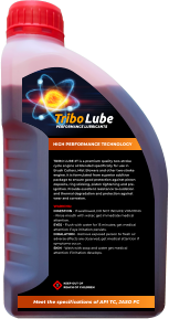 ! KEEP OUT OF REACH OF CHILDREN TRIBO LUBE 2T is a premium quality two-stroke cycle engine oil blended specifically for use in Brush Cutters, Mist Blowers and other two-stroke engine. It is formulated from superior additive package to ensure good protection against piston deposits, ring sticking, piston tightening and pre-ignition. Provide excellent resistance to oxidation and thermal degradation and protection against wear and corrosion. WARNING:  INGESTION - If swallowed, DO NOT INDUCE VOMITING - Rinse mouth with water; get immediate medical attention. EYES - Flush with water for 15 minutes; get medical attention if eye irritation persists. INHALATION - Remove exposed person to fresh air adverse effects are observed; get medical attention if symptoms occur. SKIN - Wash with soap and water get medical attention if irritation develops. High Performance Technology  Meet the specifications of API TC, JASO FC PERFORMANCE LUBRICANTS Tribo Lube