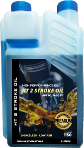 API TC, JASO FC 1 LITERS FORMULATION BY USA HT 2 STROKE OIL HIGH PERFORMANCE OIL HT 2 STROKE OIL SMOKELESS - LOW ASH