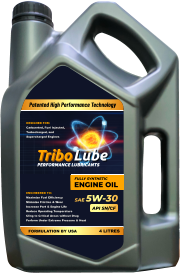 FORMULATION BY USA 4 LITRES ENGINEERED TO: Maximize Fuel Efficiency Minimize Friction & Wear Increase Part & Engine Life Reduce Operating Temperature Cling to Critical Areas without Drag Perform Under Extreme Pressure & Heat API SN/CF FULLY SYNTHETIC ENGINE OIL DESIGNED FOR: Carbureted, Fuel Injected, Turbocharged, and Supercharged Engines Patented High Performance Technology PERFORMANCE LUBRICANTS Tribo Lube