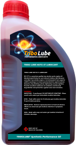 ! KEEP OUT OF REACH OF CHILDREN TRIBO LUBE MOTO 2T LUBRICANT  RS-1 2T is a premium quality two-stroke cycle engine oil blended specifically for use in Brush Cutters, Mist Blowers and other two-stroke engine. It is formulated from superior additive package to ensure good protection against piston deposits, ring sticking, piston tightening and pre-ignition. Provide excellent resistance to oxidation and thermal degradation and protection against wear and corrosion.  WARNING:  INGESTION - If swallowed, DO NOT INDUCE VOMITING - Rinse mouth with water; get immediate medical attention.  EYES - Flush with water for 15 minutes; get medical attention if eye irritation persists.  INHALATION - Remove exposed person to fresh air adverse effects are observed; get medical attention if symptoms occur.  SKIN - Wash with soap and water get medical attention if irritation develops.   TRIBOLUBE Synthetic Performance Oil TRIBO LUBE MOTO 4T LUBRICANT  PERFORMANCE LUBRICANTS Tribo Lube